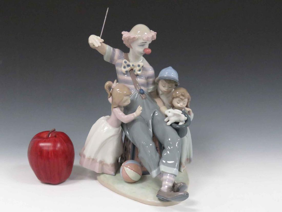 LLADRO, "THE MAGIC OF LAUGHTER", #5771, SIGNED 1991. (1 of 3)