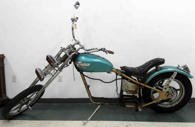 TRIUMPH BONNEVILLE CHOPPER MOTORCYCLE INCLUDING FRAME &