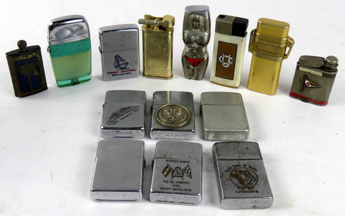 LOT ASSORTED VINTAGE CIGARETTE LIGHTERS (1 of 3)