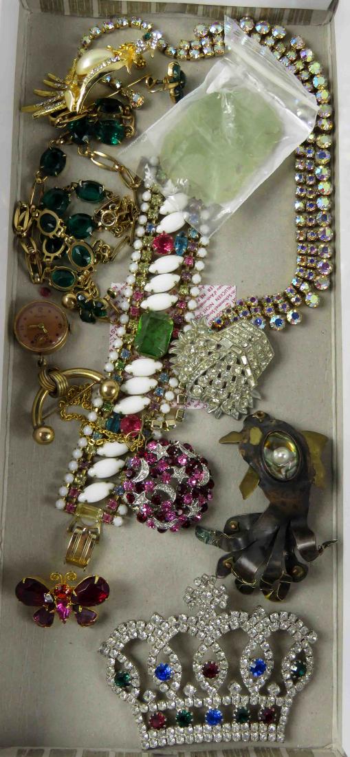 LOT VINTAGE COSTUME JEWELRY INCLUDING WRF GOLD FILLED (1 of 1)