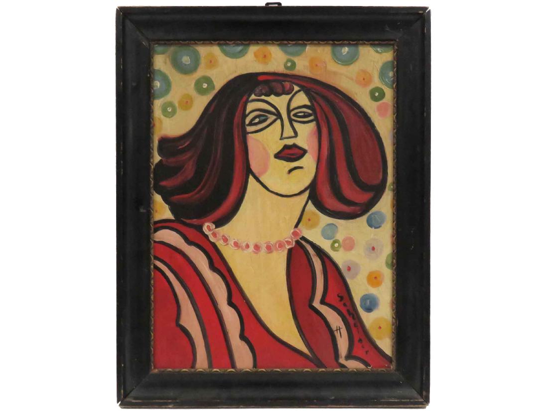 HUNGARIAN SCHOOL (20TH CENTURY) OIL ON PANEL, UNTITLED (1 of 3)