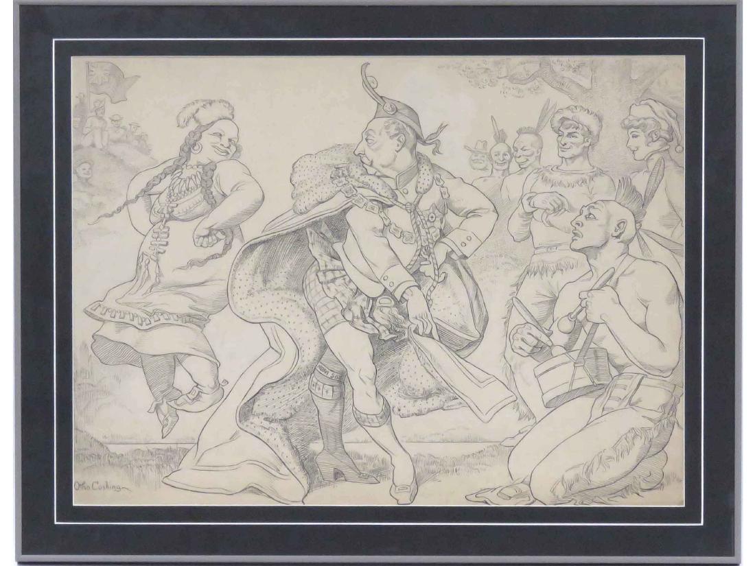 OTHO CUSHING (AMERICAN 1871-1942), INK ON PAPER (1 of 2)