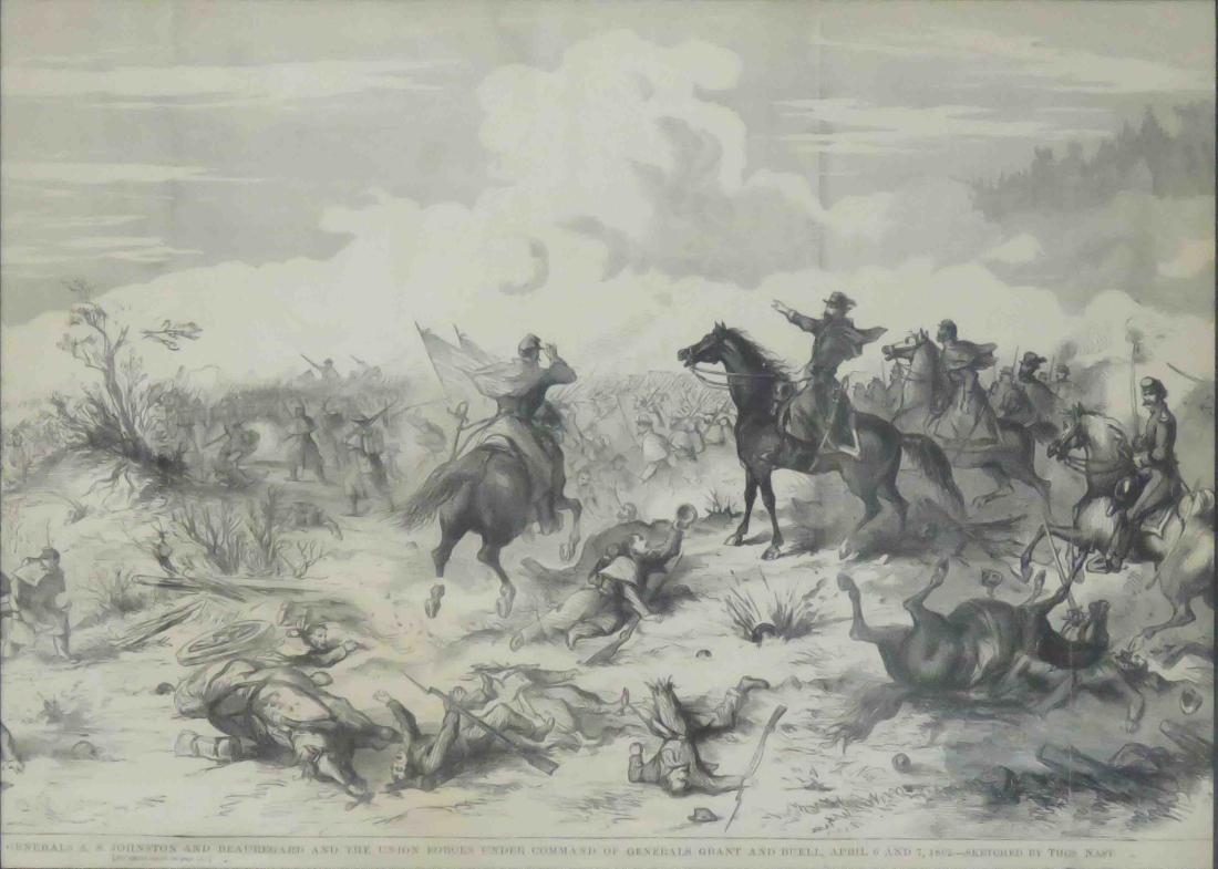 HARPER'S WEEKLY, WOOD ENGRAVING, UNION FORCES GENERAL (1 of 1)