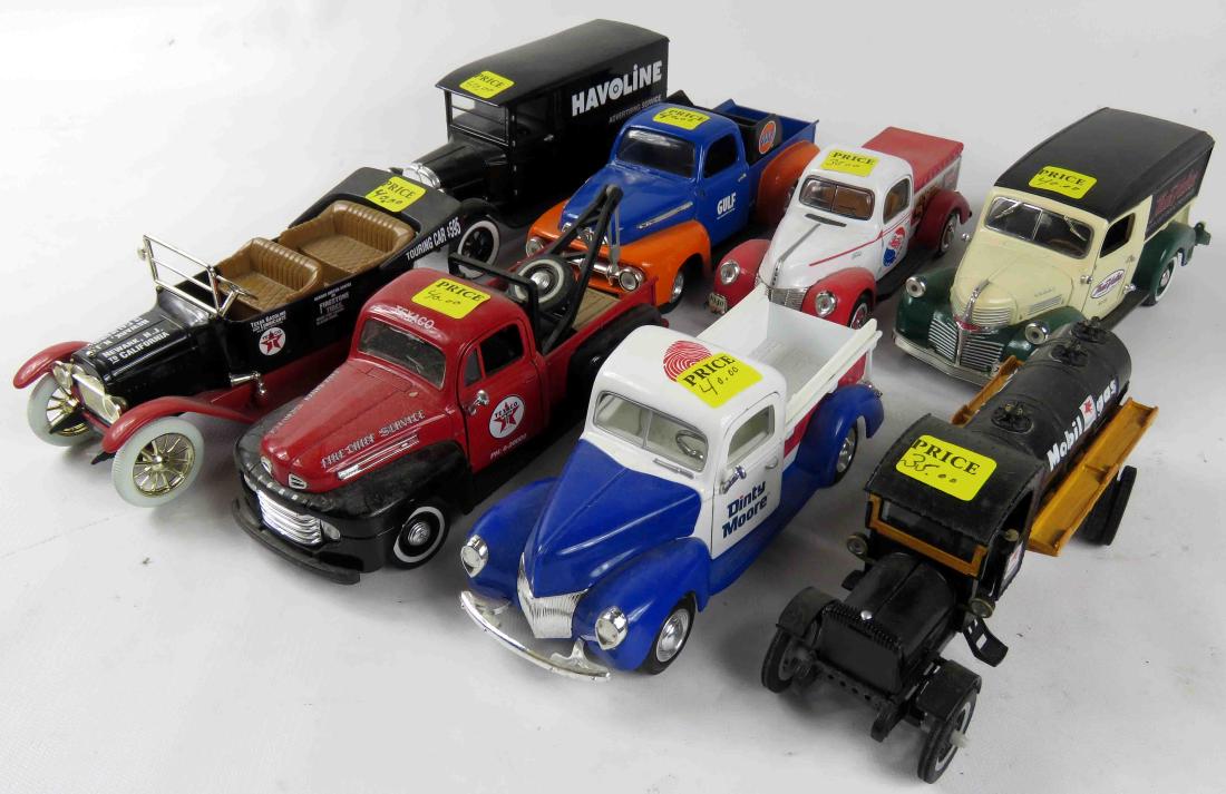 LOT (8) DIE CAST/PLASTIC TRUCK MODEL BANKS INCLUDING (1 of 1)
