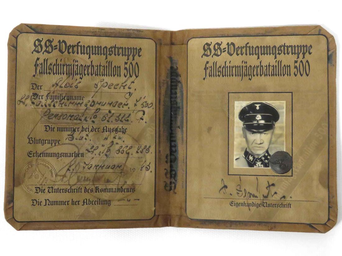 GERMAN WWII AUSWEIS (ID) OF PARATROOPER: GERMAN WWII AUSWEIS (ID) OF PARATROOPER (UNAUTHENTICATED)
