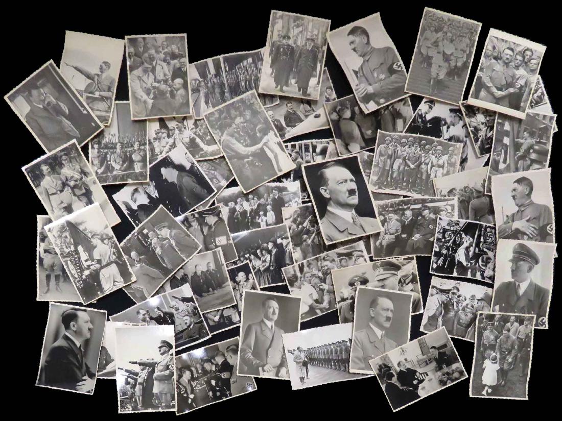 LOT (50) HITLER PHOTOGRAPHS, UKRAINE PUBLIC ARCHIVES. 5: LOT (50) HITLER PHOTOGRAPHS, UKRAINE PUBLIC ARCHIVES. 5 X 3 1/2"