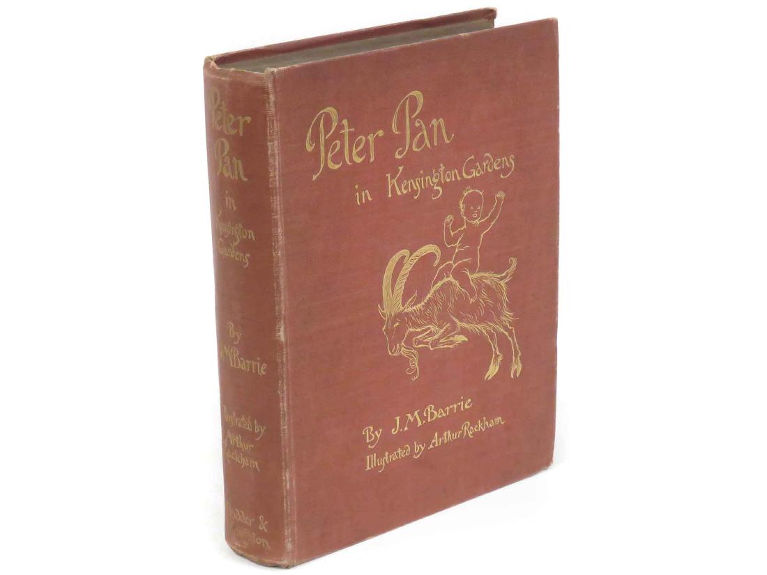 VOLUME-PETER PAN IN KENSINGTON GARDENS, J.M. BARRIE: VOLUME-PETER PAN IN KENSINGTON GARDENS, J.M. BARRIE (ILLUSTRATED BY ARTHUR RACKHAM), HODDER AND STOUGHTON PUBLISHER, LONDON, 1906, 1ST ED (TIPPED PLATES)