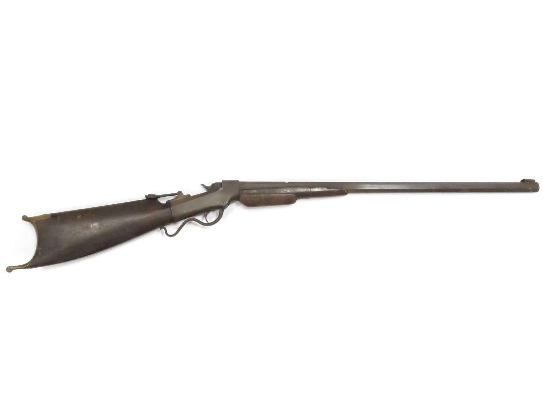 MARLIN/MAYNARD'S PATENT .22 CAL SINGLE-SHOT SPORTING: MARLIN/MAYNARD'S PATENT .22 CAL SINGLE-SHOT SPORTING RIFLE, BL 28"