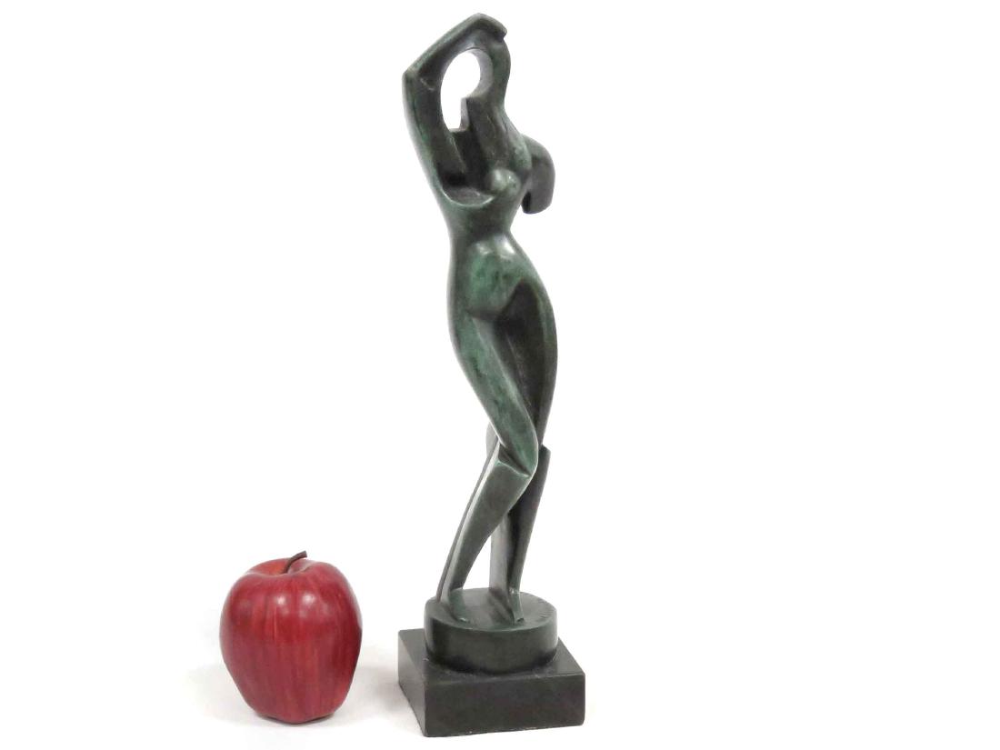 AFTER ARCHIPENKO, BRONZE FIGURE OF A WOMAN, SIGNED & (1 of 3)