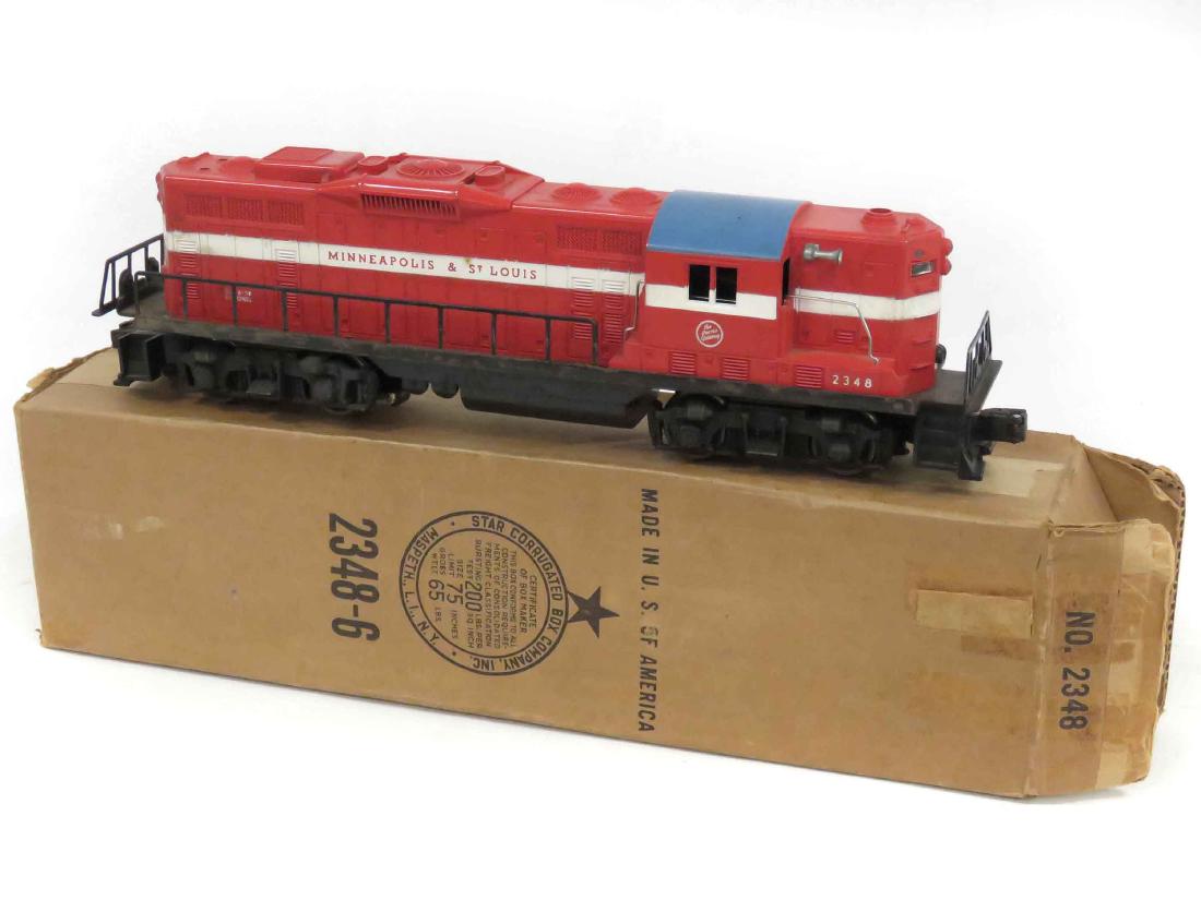 VINTAGE LIONEL M & ST. LOUIS, GP0 DIESEL LOCOMOTIVE,: VINTAGE LIONEL M & ST. LOUIS, GP0 DIESEL LOCOMOTIVE, #2348 WITH BOX