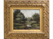 BARBIZON SCHOOL (19TH CENTURY), OIL ON CANVAS,