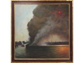 STEPHEN KUZMA (AMERICAN 1933-), OIL ON CANVAS, "DOCK