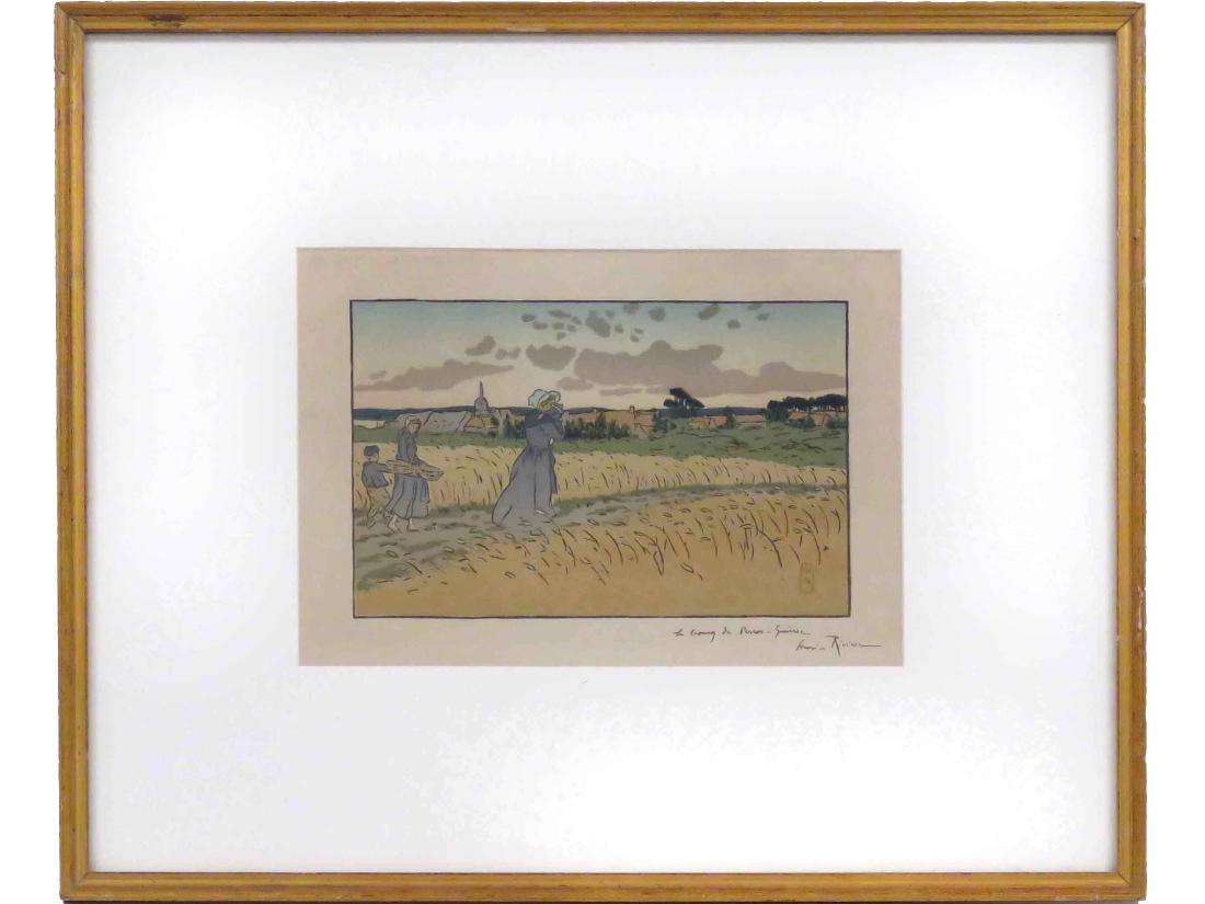 HENRI RIVIERE (FRENCH 1864-1951), LITHOGRAPH, LEBOURG (1 of 3)