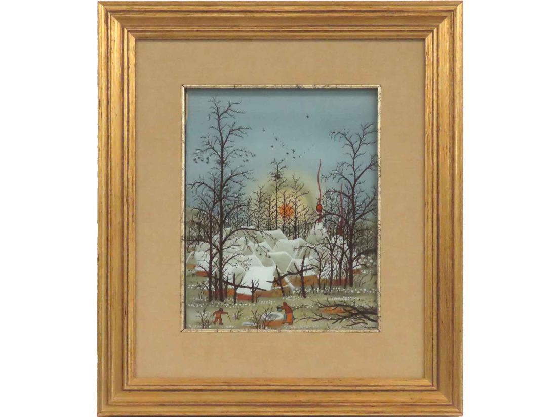 IVAN LACKOVIC (CROATIA 1932-2004), EGLOMISE (REVERSE (1 of 5)