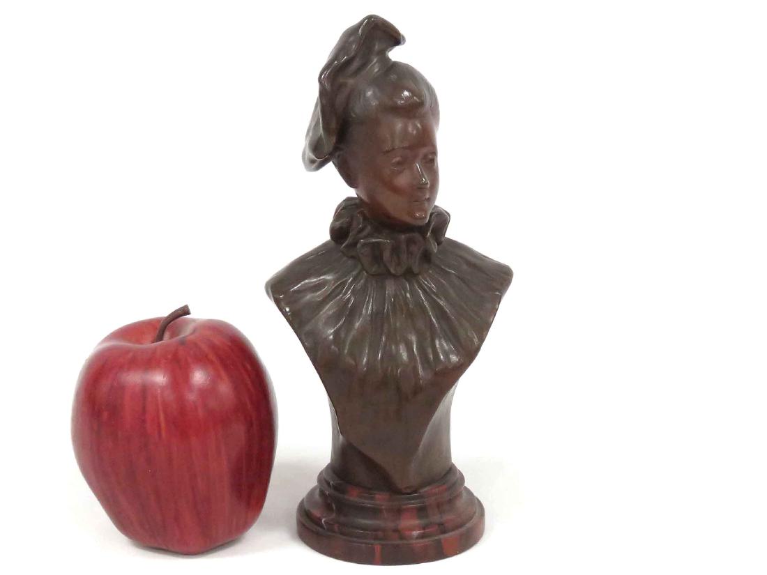 HENRI VIDAL (FRENCH 1864-1918), BRONZE, BUST OF A (1 of 4)