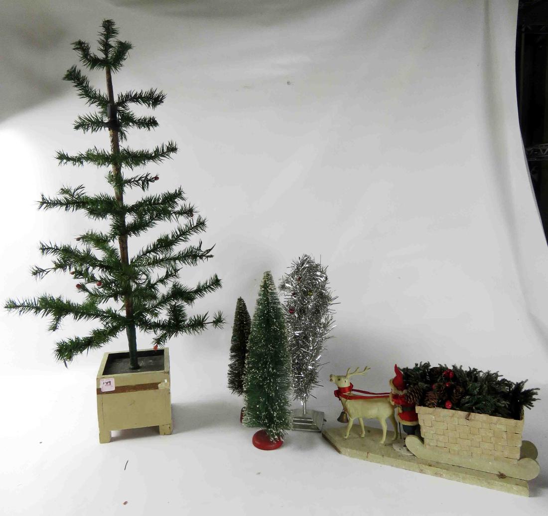 LOT (2) ASSORTED VINTAGE CHRISTMAS TREES/CENTERPIECE (1 of 1)