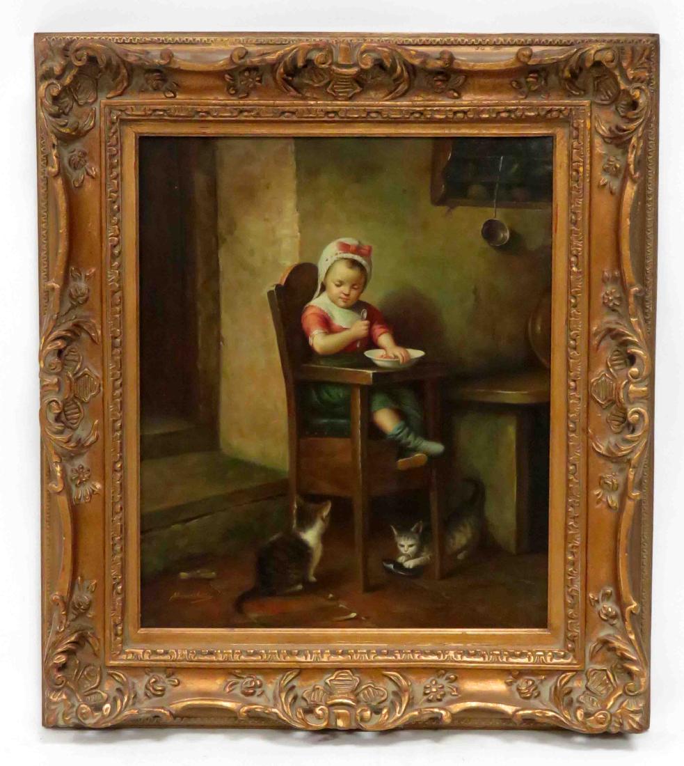 CONTINENTAL SCHOOL (20TH CENTURY), OIL ON CANVAS, CHILD (1 of 1)