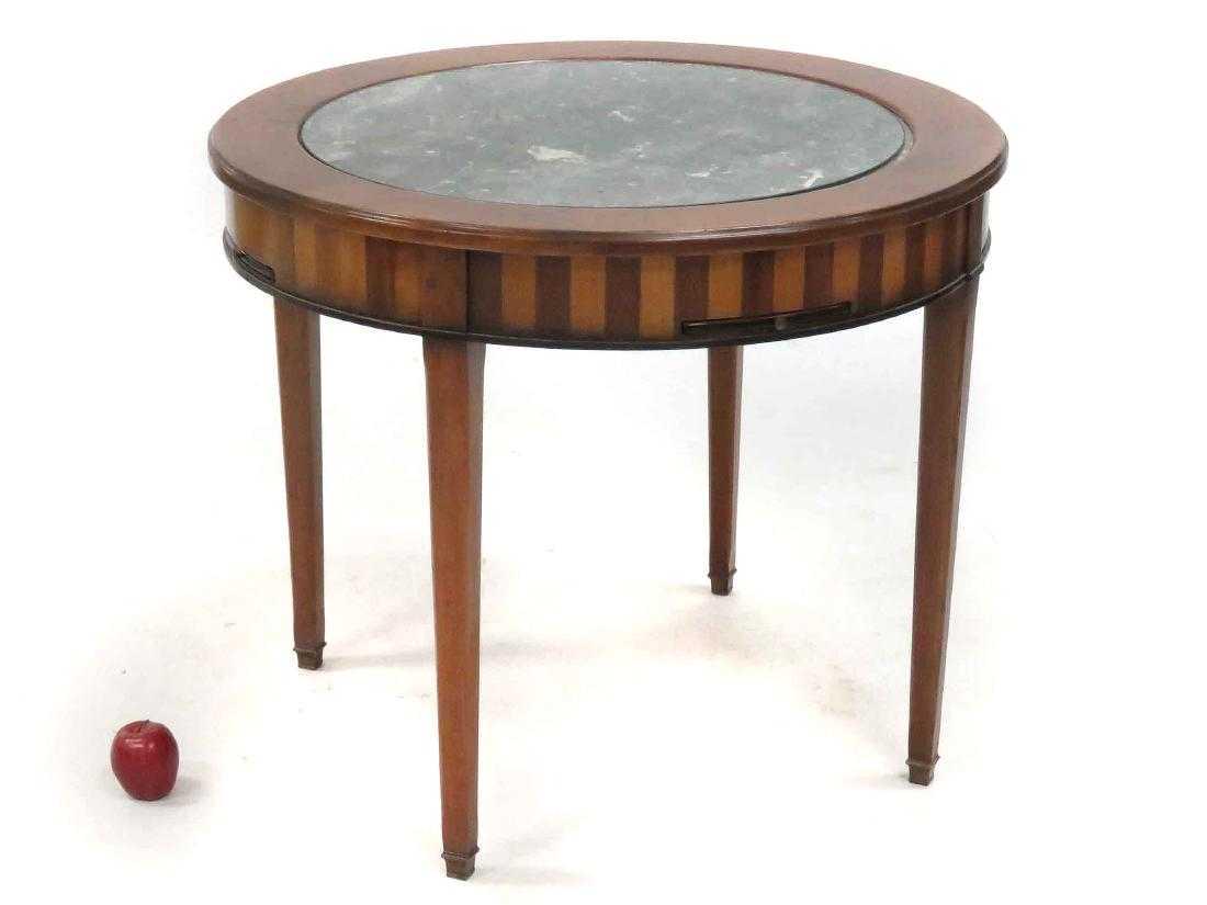 REGENCY STYLE INLAID FRUITWOOD CIRCULAR GAME TABLE WITH (1 of 1)