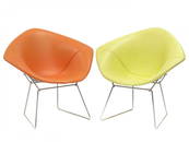 PAIR HARRY BERTOIA FOR KNOLL INTERNATIONAL, CHROME