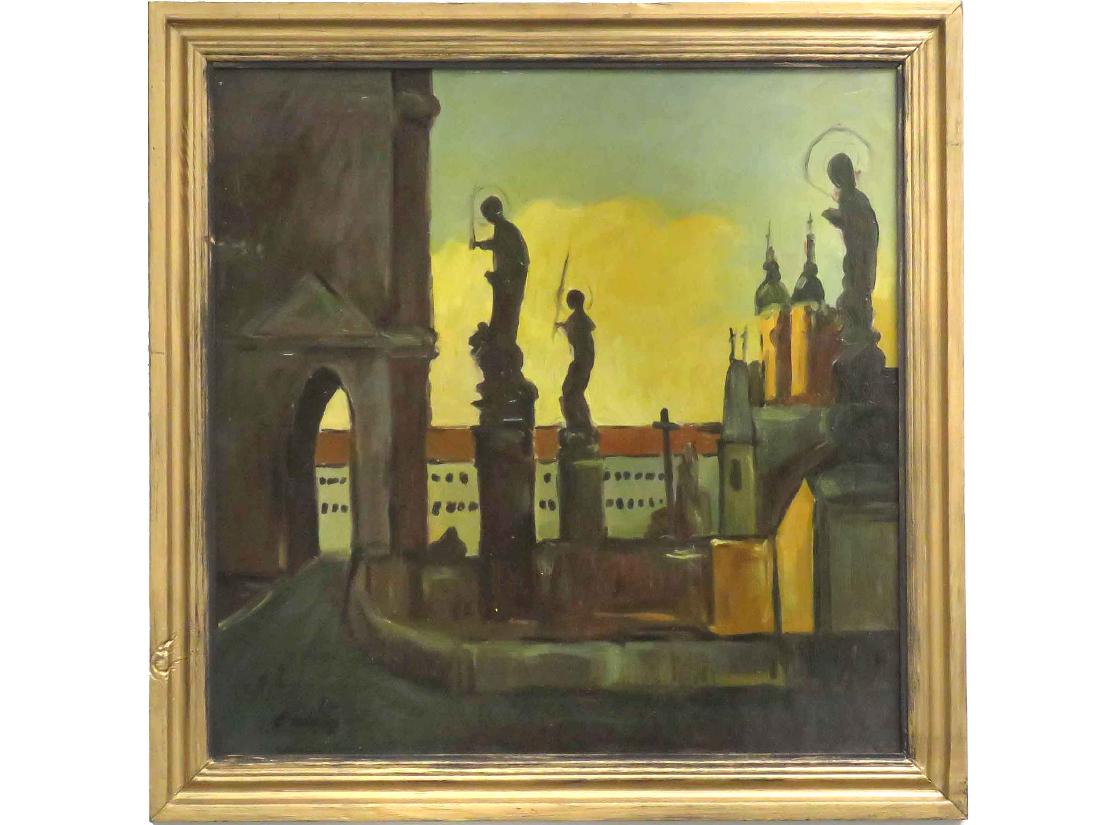 HUNGARIAN SCHOOL (20TH CENTURY), OIL ON ARTIST PANEL, (1 of 2)