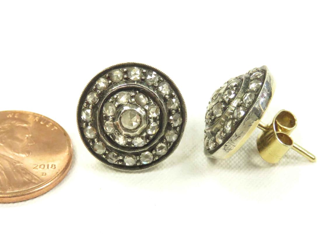 PAIR MIDDLE EASTERN SILVER TOPPED AND GOLD BACK PIERCED (1 of 2)