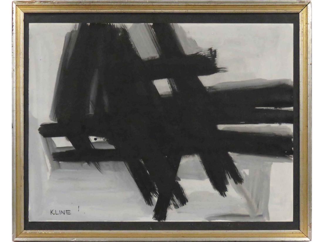 ATTRIBUTED TO FRANZ KLINE (AMERICAN 1910-1962), MIXED (1 of 2)