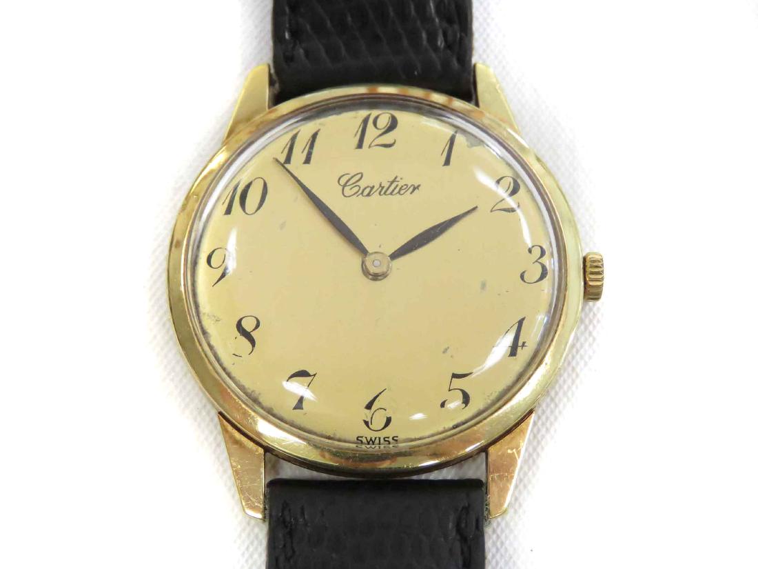 UNIVERSAL GENEVE FOR CARTIER, 18K YELLOW GOLD 17-JEWEL (1 of 2)