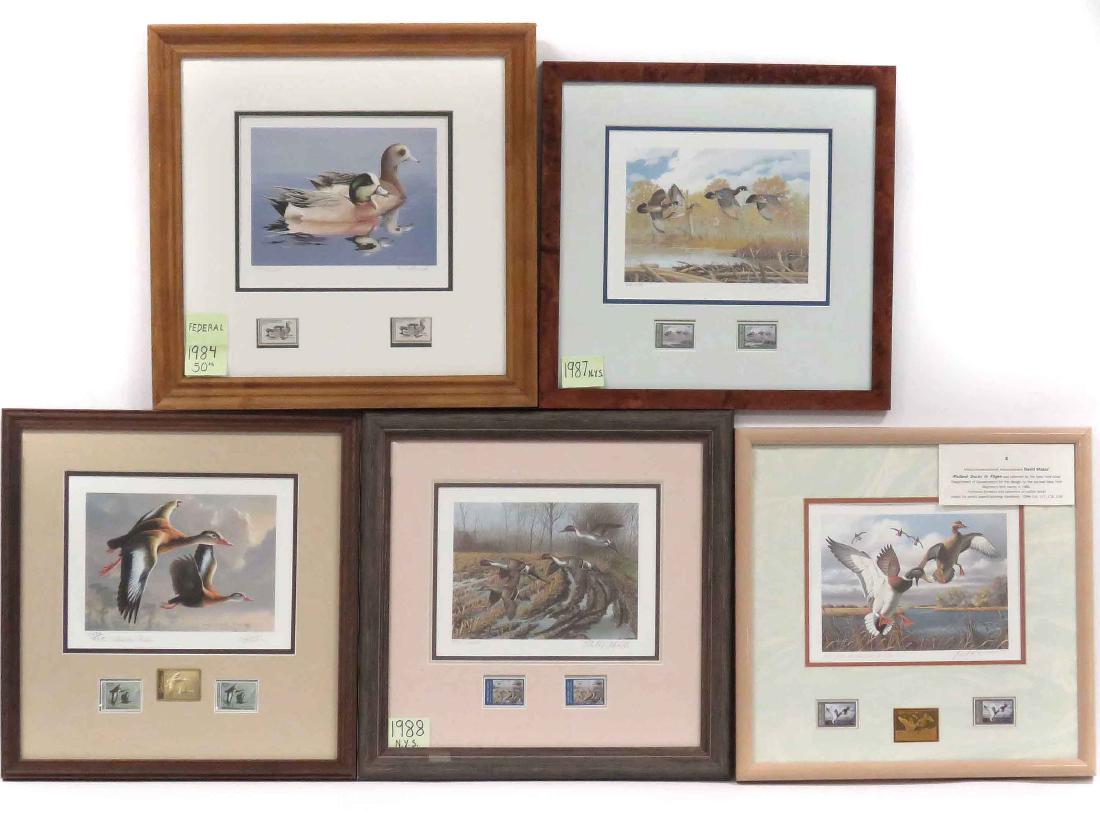 LOT (5) FEDERAL & NY DUCK STAMPS AND PRINTS INCLUDING (1 of 1)