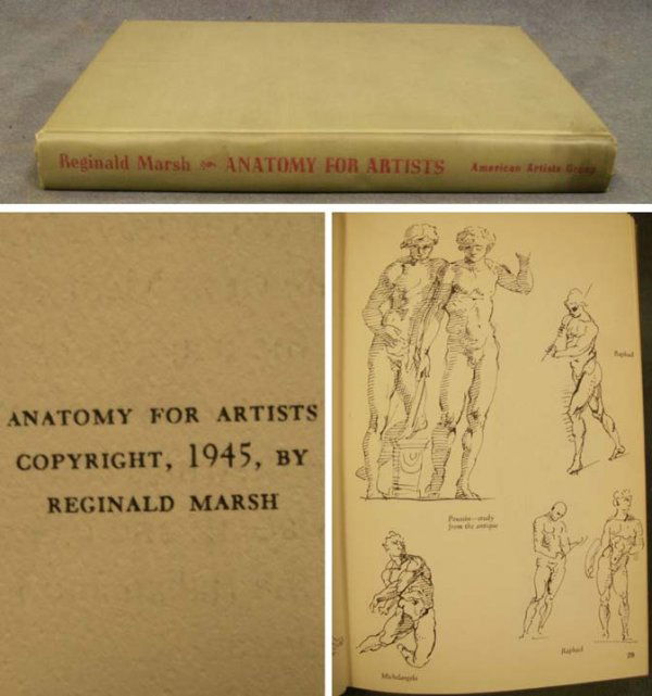 VOLUME-ANATOMY FOR ARTISTS, REGINALD MARSH: VOLUME-ANATOMY FOR ARTISTS, REGINALD MARSH, 1945 1ST EDITION