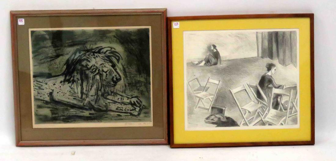 LOT (2) INCLUDING MOSES SOYER (RUSSIAN/AMERICAN (1 of 1)