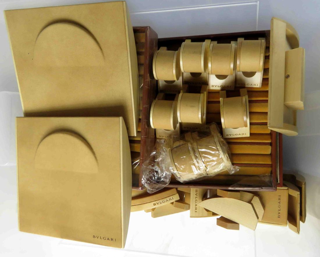 LOT ASSORTED BULGARI JEWELRY DISPLAYS, TRAYS, ETC (1 of 3)