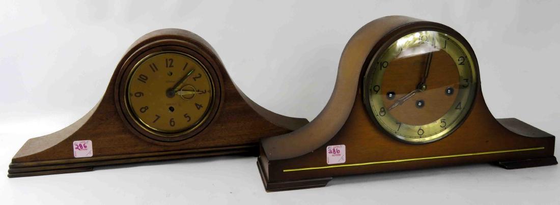 LOT (2) VINTAGE/ART DECO HUMP-BACK MANTLE CLOCKS (1 of 1)