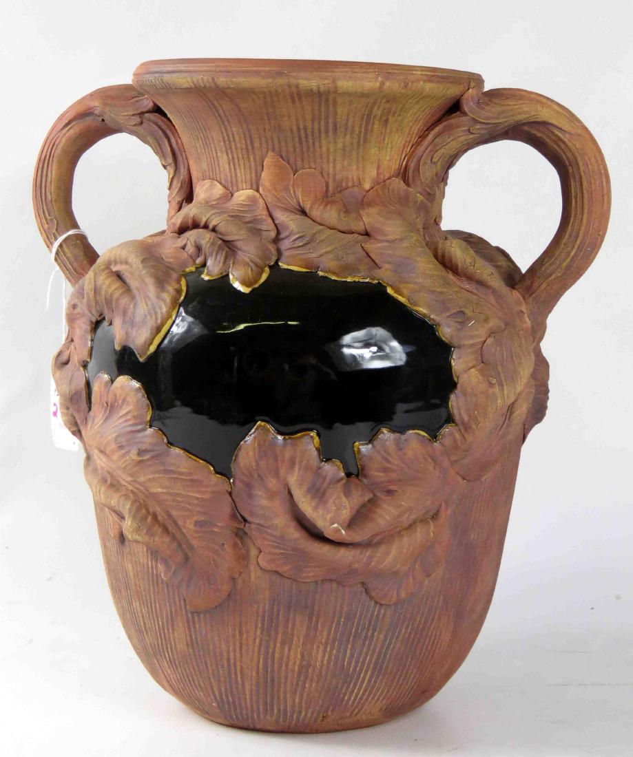 TERRAFIRMA POTTERY VASE, SIGNED. HEIGHT 11 1/2" (1 of 2)