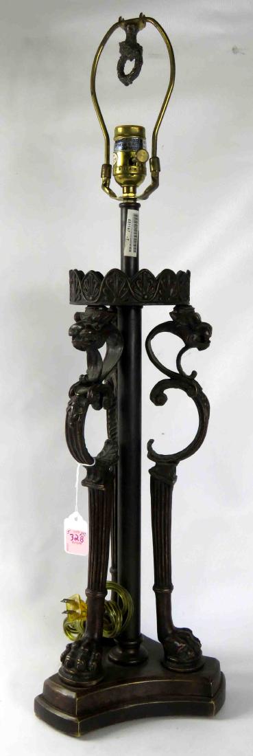 CLASSICAL BRONZE FIGURAL LAMP BASE. HEIGHT 30" (1 of 1)