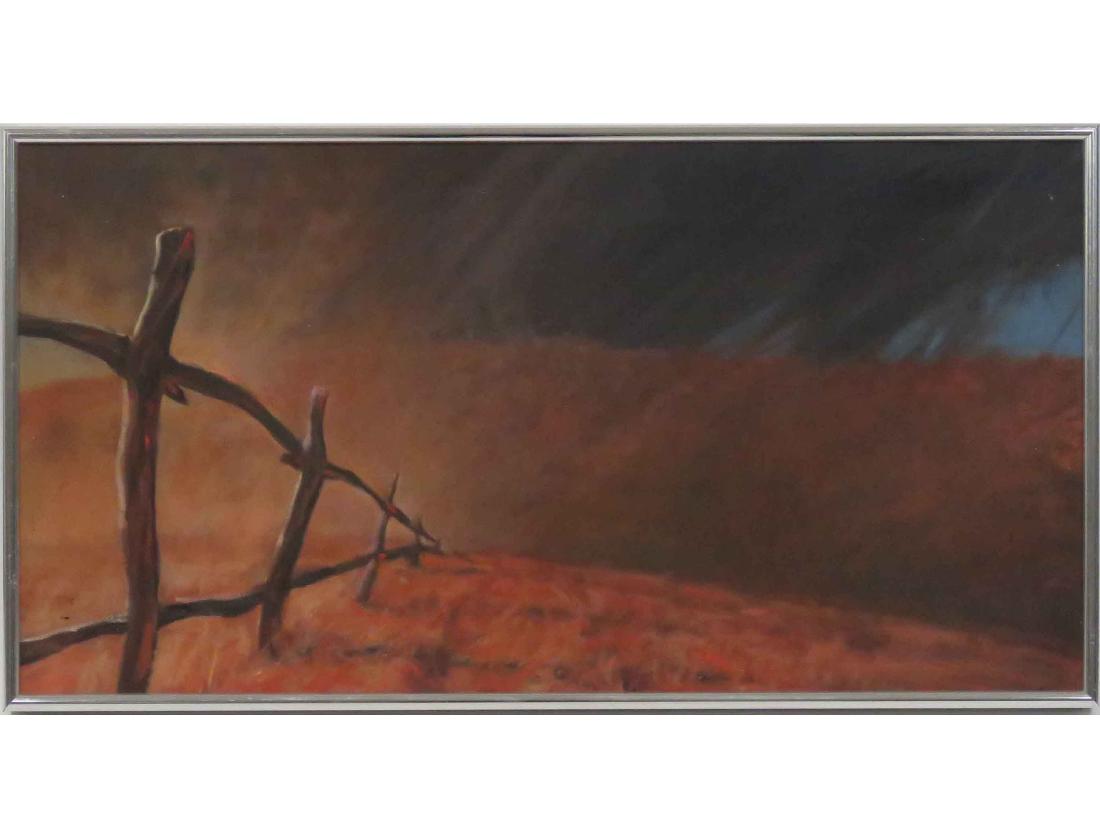 ERIC ANGELOCH (AMERICAN 1960-), OIL ON CANVAS, "STORM (1 of 3)