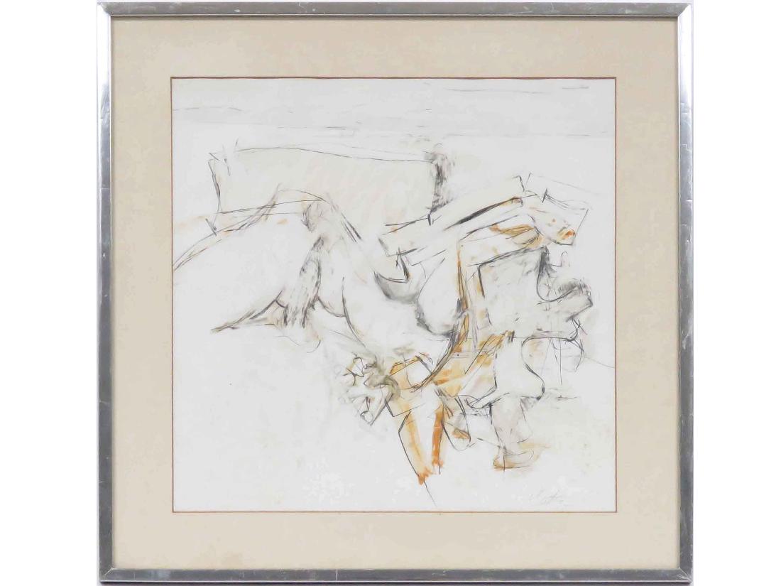 WALTER (BUD) PLATE (AMERICAN 1925-1972), MIXED MEDIA, (1 of 2)