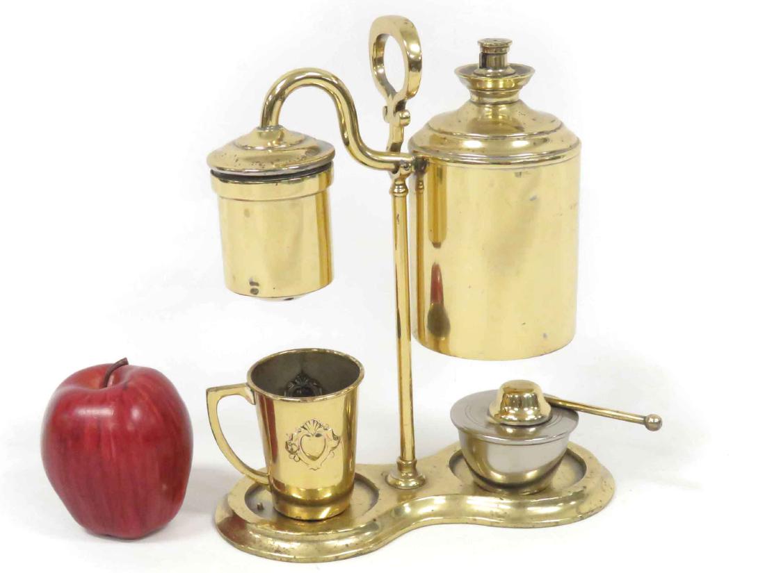 WMF BRASS SINGLE COFFEE MAKER, #154. HEIGHT 10 1/2" (1 of 4)