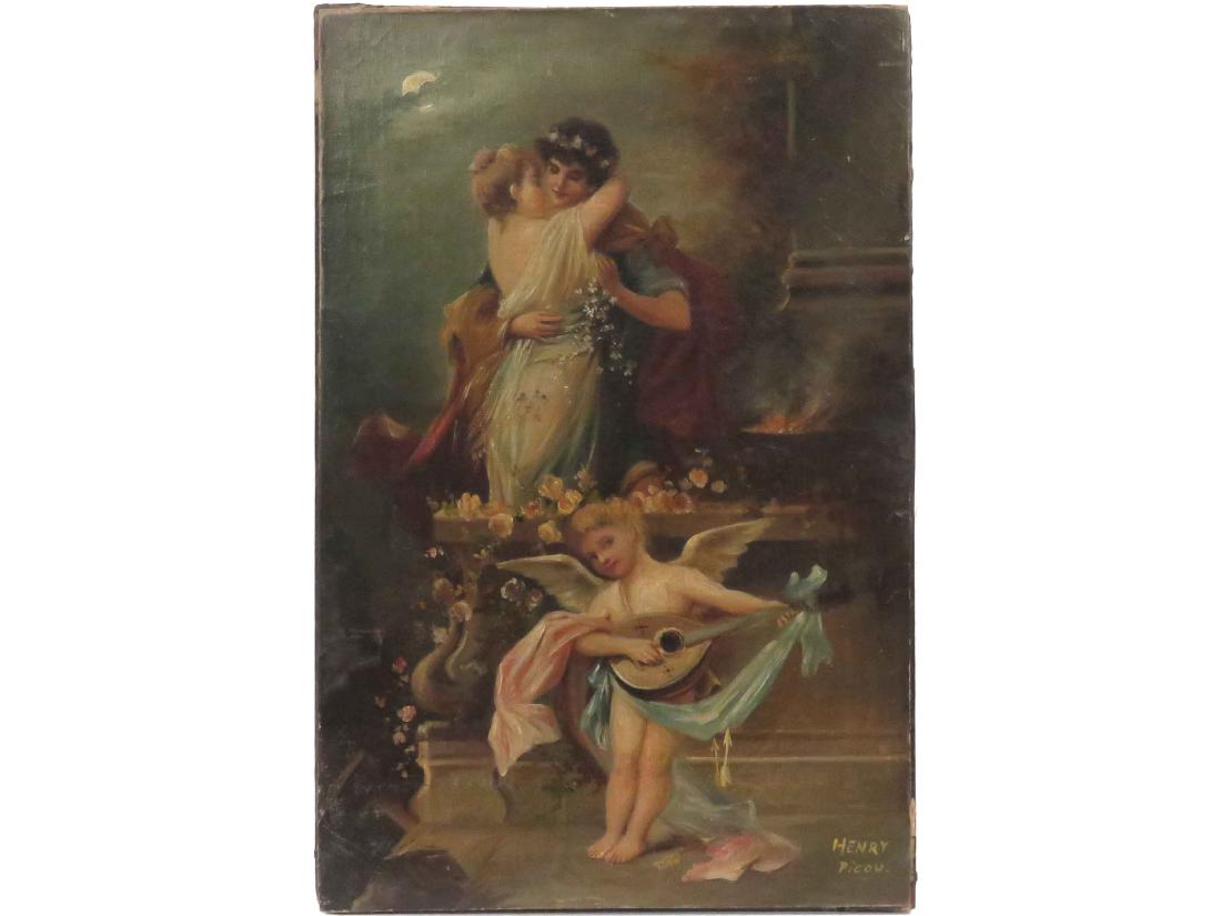 HENRY-PIERRE PICOU (FRENCH 1824-1895), OIL ON CANVAS (1 of 5)