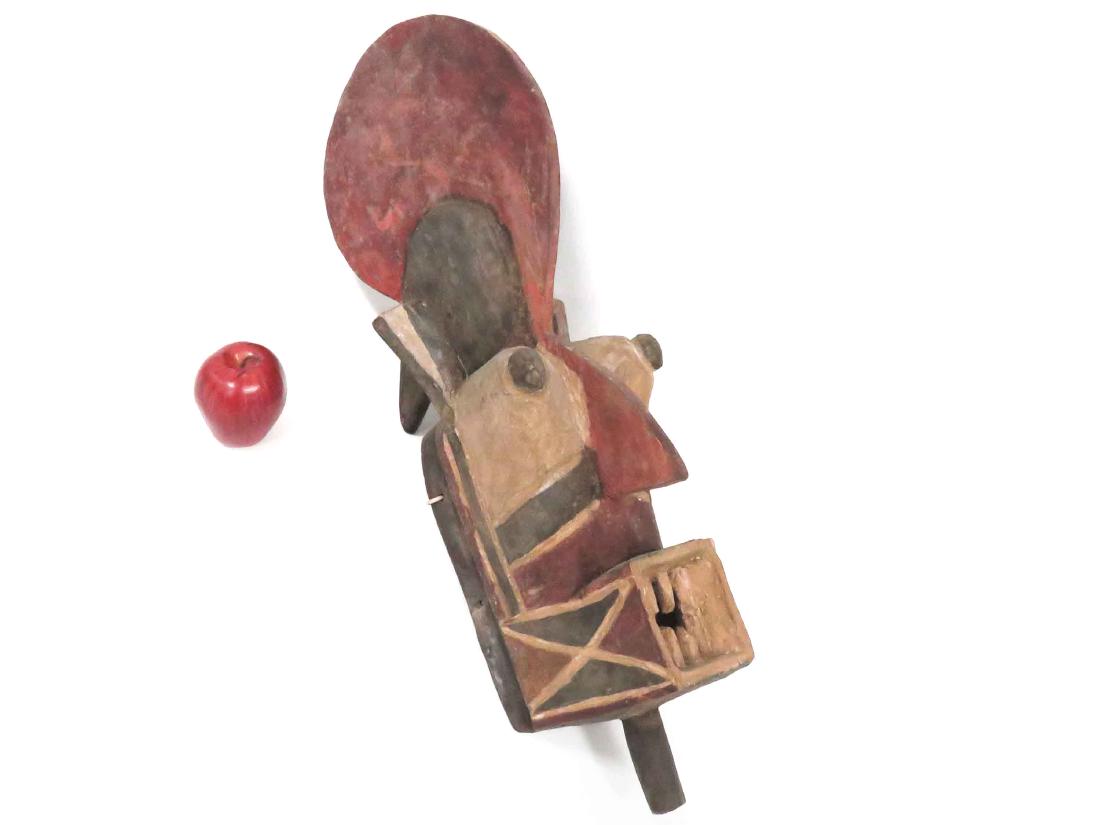 BALUBA, CONGO, CARVED & PAINTED MASK. HEIGHT 29" (1 of 3)