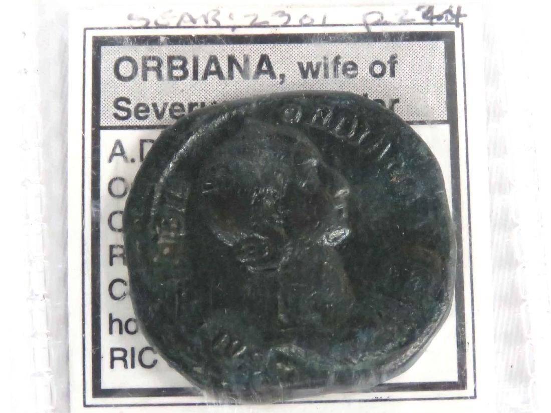 ORBIANA, WIFE OF SEVERUS ALEXANDER (AD 225-226), AE: ORBIANA, WIFE OF SEVERUS ALEXANDER (AD 225-226), AE SESTERTIUS. 33MM