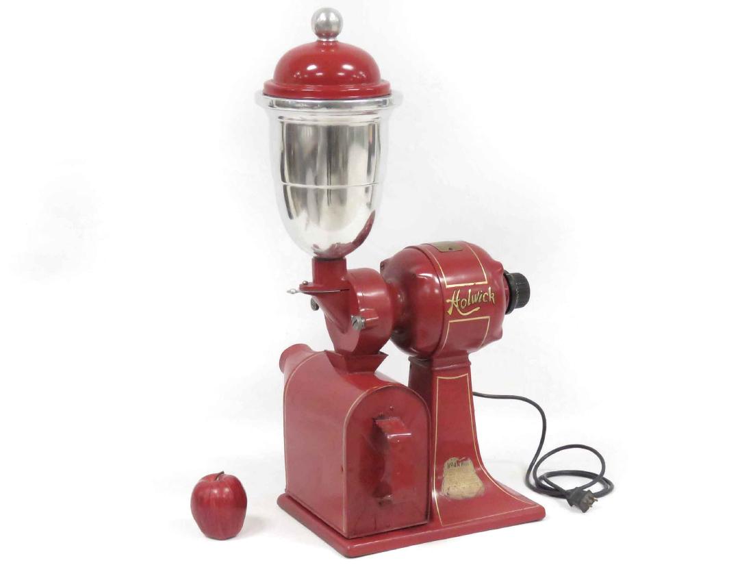 VINTAGE HOLWICK MOD 4A ELECTRIC COFFEE GRINDER, C.1910.: VINTAGE HOLWICK MOD 4A ELECTRIC COFFEE GRINDER, C.1910. HEIGHT 28"