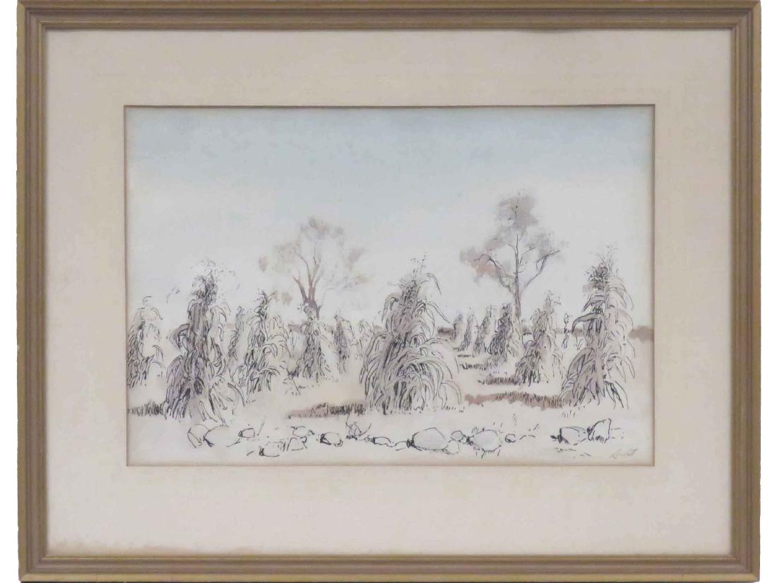 EDWARD BERNARD LINTOTT (AMERICAN 1875-1951), INK AND (1 of 3)