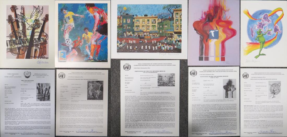 LOT (5) WORLD FEDERATION OF UNITED NATIONS PRINTS (ALL (1 of 10)