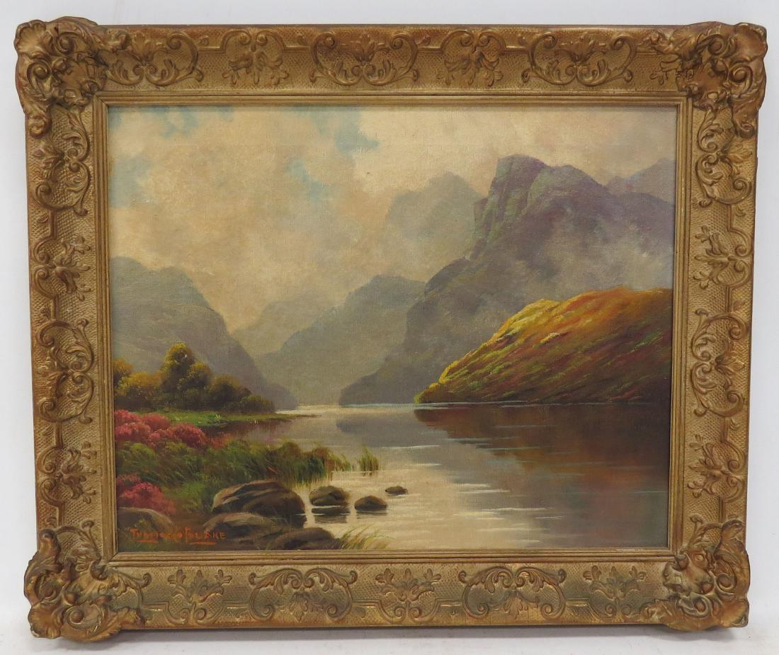 THOMAS BLAKE (ENGLISH/AMERICAN 1890-), OIL ON CANVAS, (1 of 4)