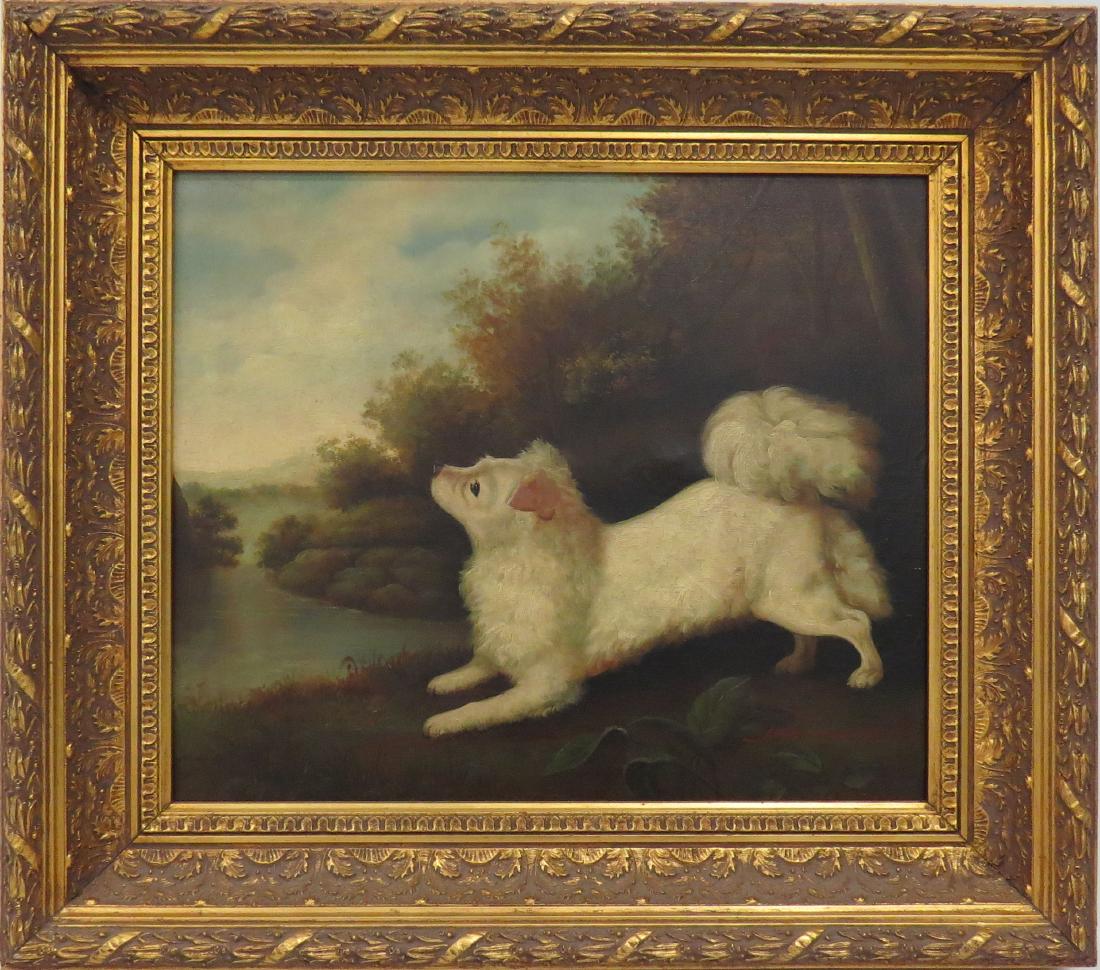 EUROPEAN SCHOOL (20TH CENTURY) OIL ON CANVAS, WHITE (1 of 4)