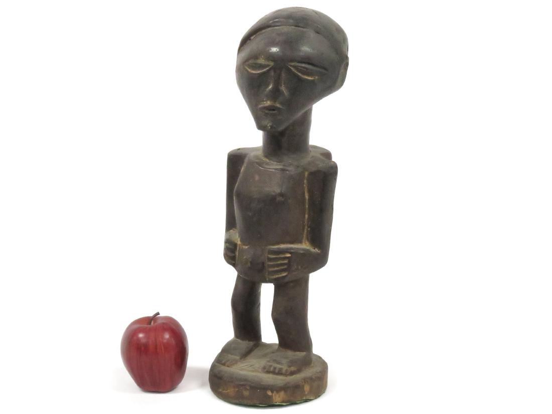 SONGE, CONGO, CARVED FIGURE. HEIGHT 17 1/2" (1 of 3)