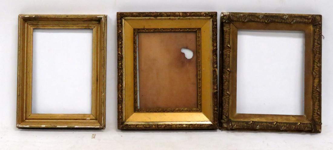 LOT (3) VINTAGE PICTURE FRAMES (1 of 1)