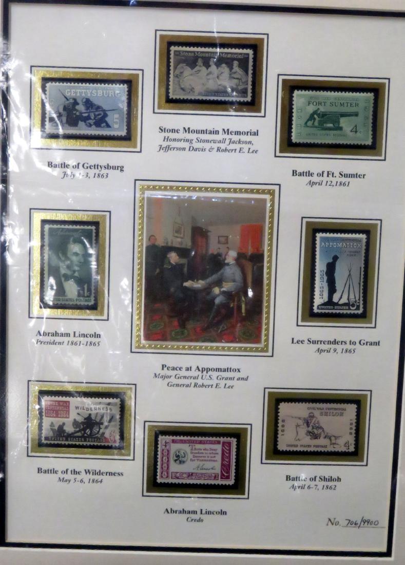 COMMEMORATING THE CIVIL WAR COMMEMORATIVE US STAMPS. (1 of 2)