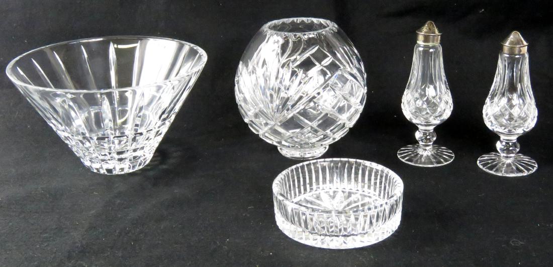 LOT (5) CUT CRYSTAL INCLUDING PAIR WATERFORD (1 of 1)
