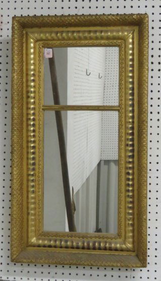 FEDERAL CARVED & GILT FRAMED 2-PART MIRROR, 19TH (1 of 1)